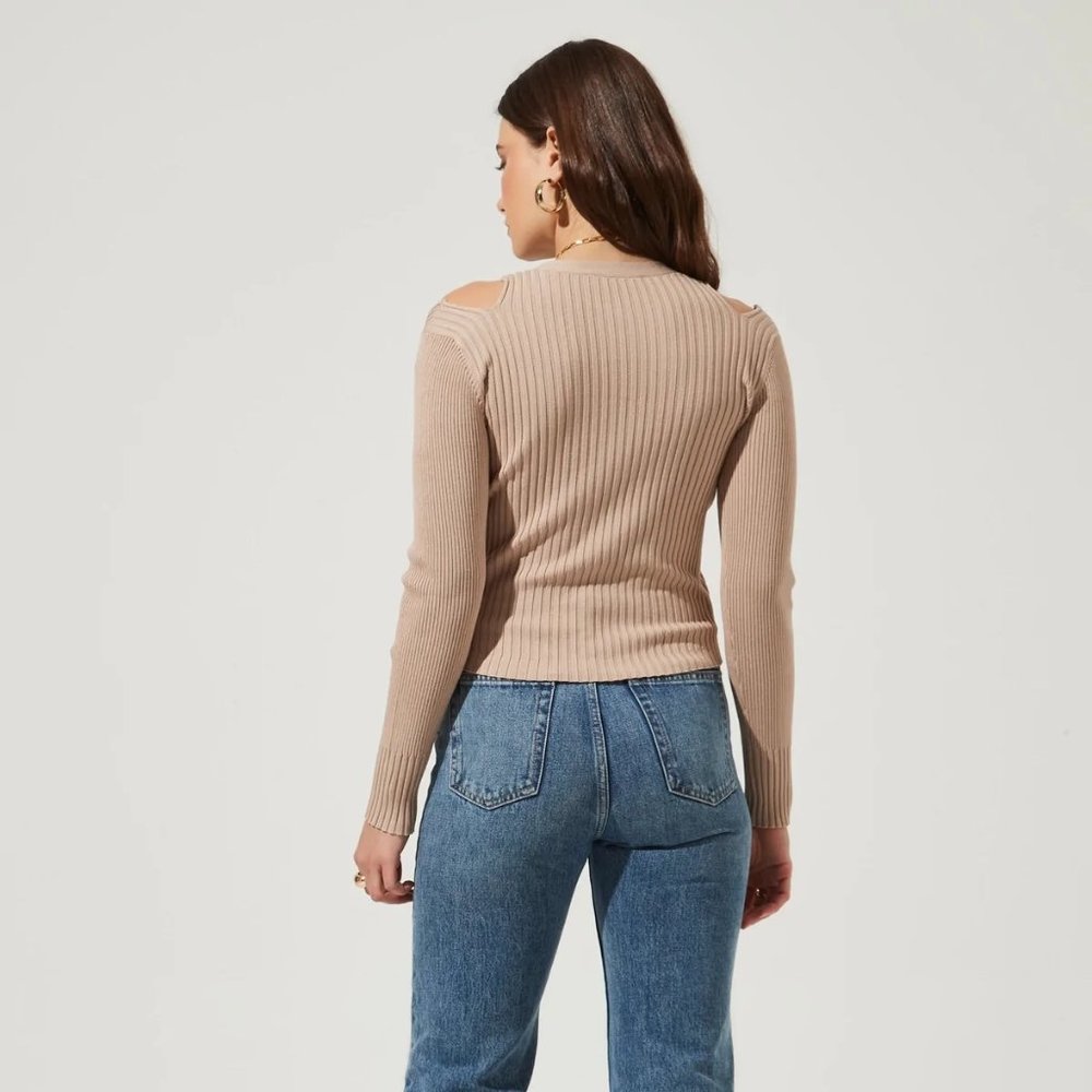 NWOT ASTR the label cold shoulder cardigan - Picture 4 of 8